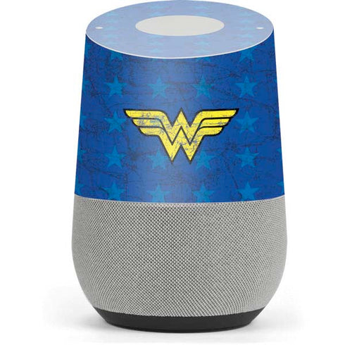 DC Comics Wonder Woman Emblem on Flag Google Home Skin